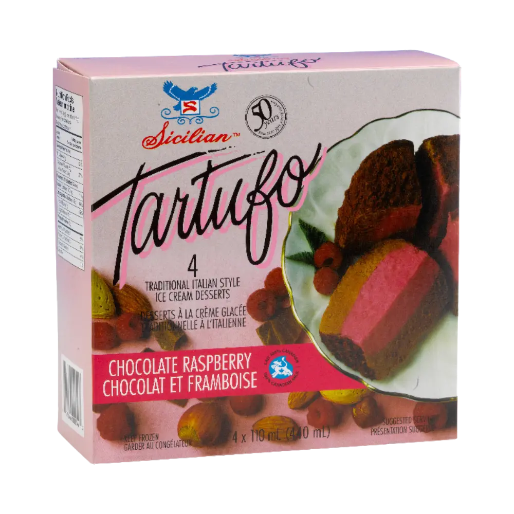 Sicilian Chocolate Raspberry Tartufo 4Ea