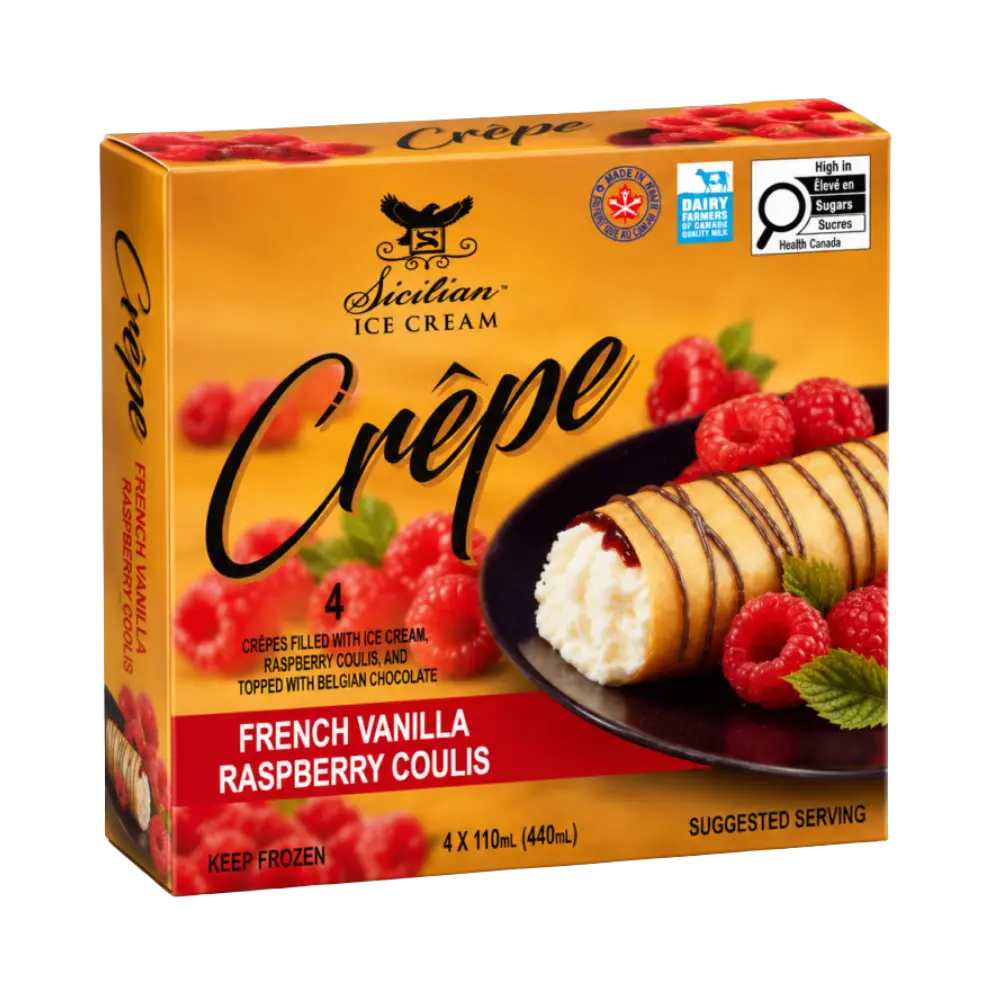 Sicilian Raspberry Crepes 12Ea