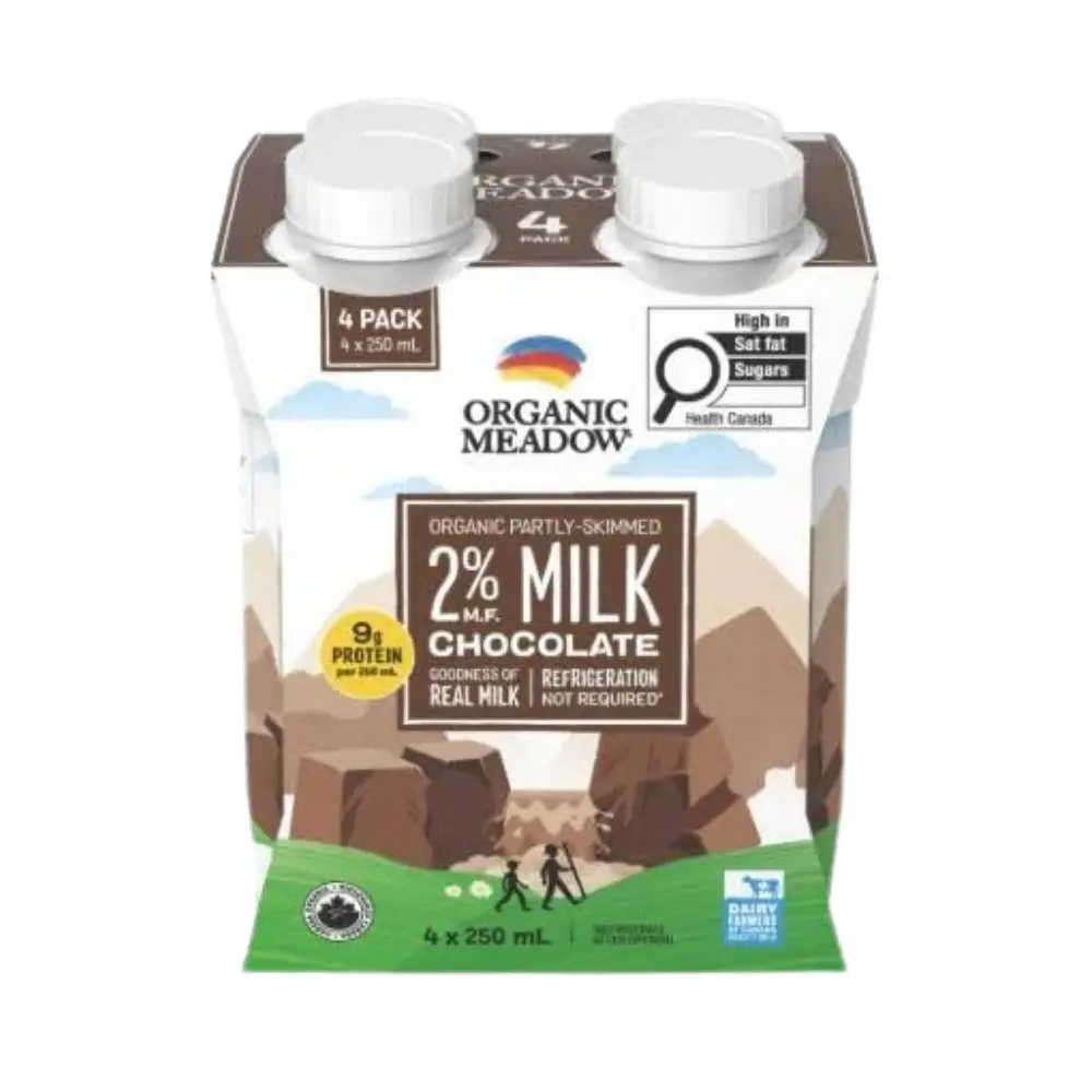 Organic Meadow 2% Milk Chocolate 4 X 250Ml