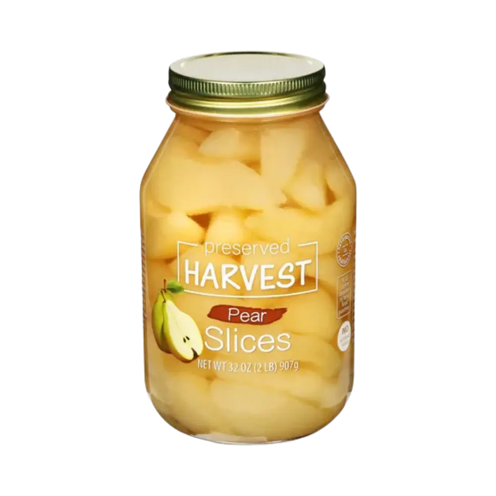 Preserved Harvest Sliced Pears 32Oz