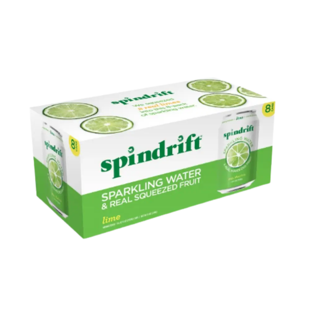 Spindrift Lime Sparkling Water 8Pk