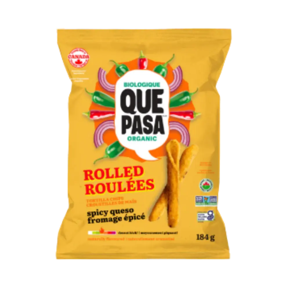 Que Pasa Spicy Queso Rolled Tortilla Chips 184G