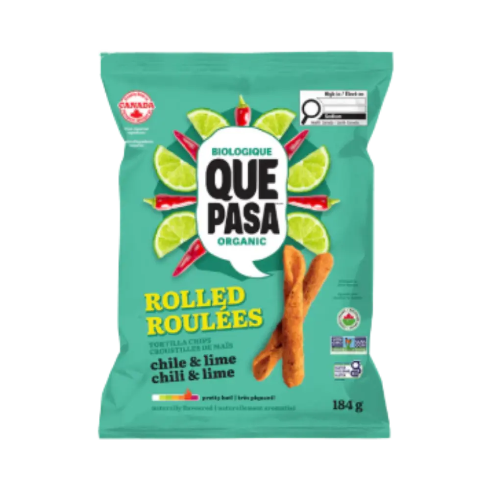 Que Pasa Chili Lime Rolled Tortilla Chips 184G