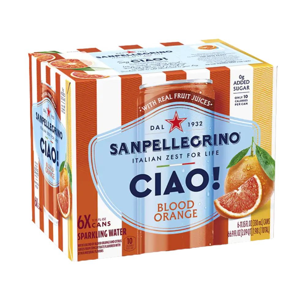 San Pellegrino Ciao Blood Orange Sparkling Water 6 X 330Ml