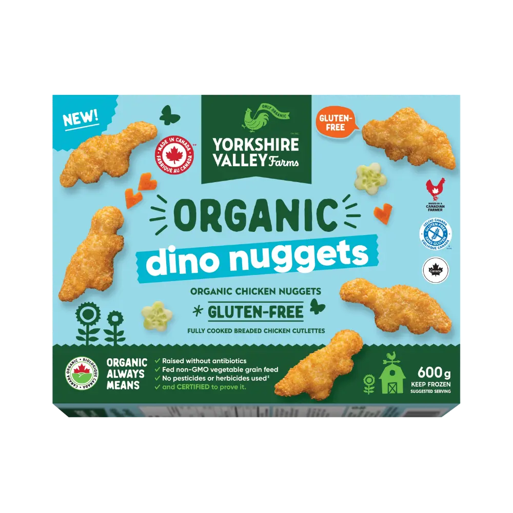 Yorkshire Valley Farms Organic Dino Chicken Nuggets 600G
