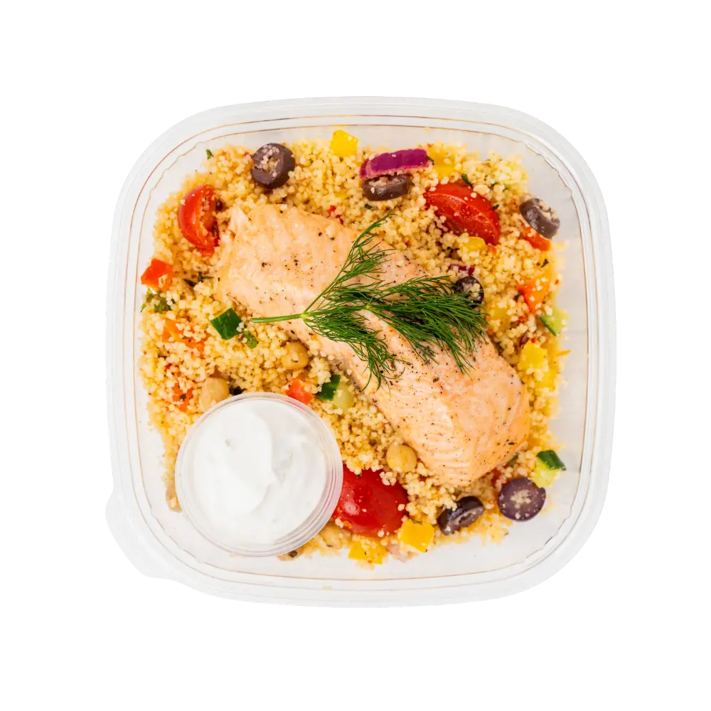 Mediterranean Salmon Couscous Bowl 454G 