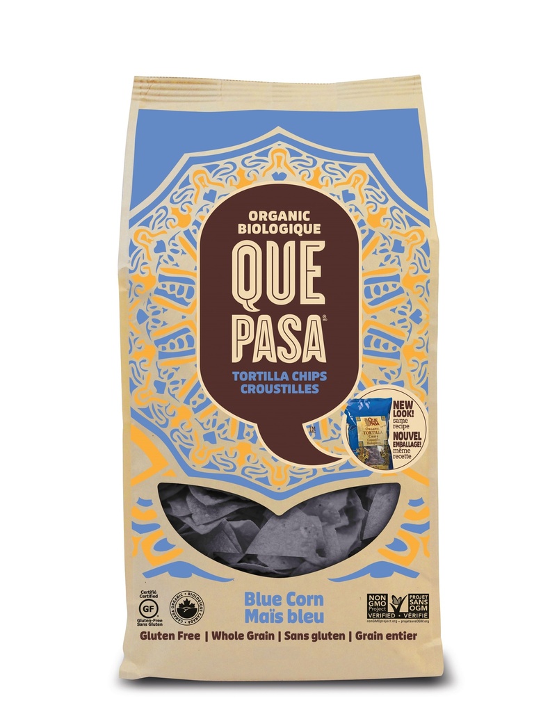 Que Pasa Organic Blue Corn Tortilla Chips 350G