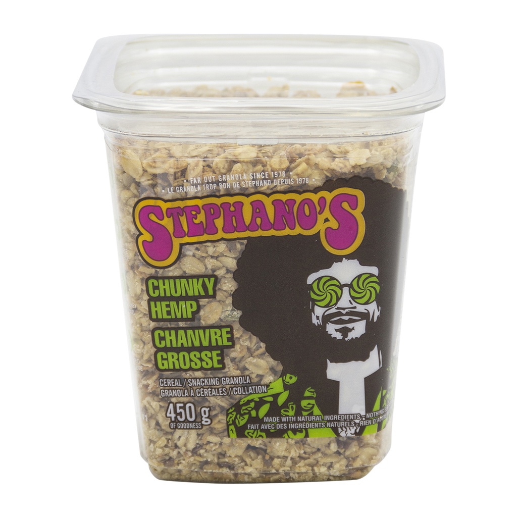 Stephano's Chunky Hemp Cereal/Snacking Granola 450G