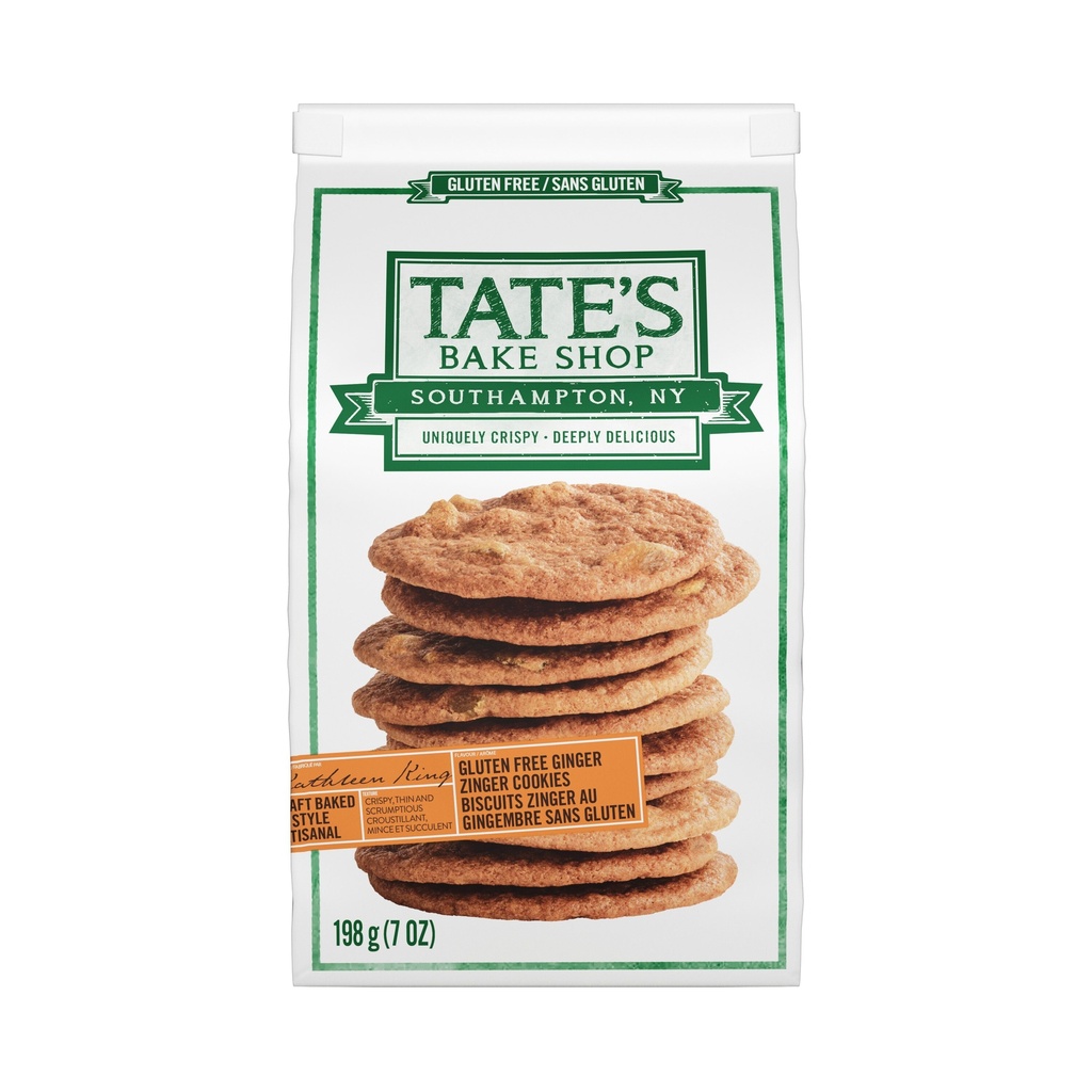 Tate's Gluten Free Ginger Zinger Cookies 198G