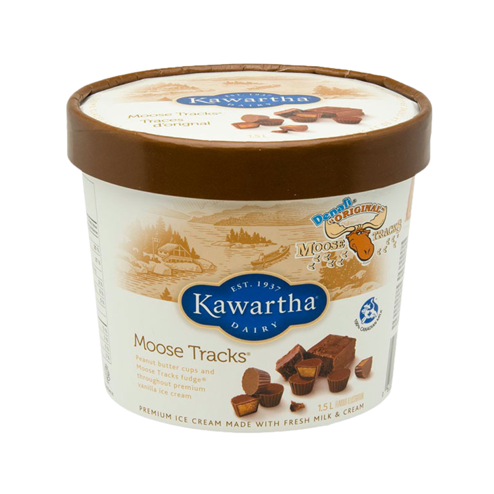 Kawartha Moose Tracks Premium Ice Cream 1.5L