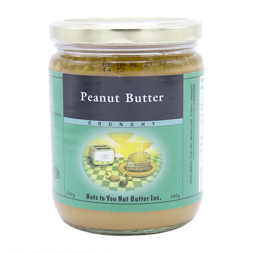 Nuts To You Crunchy Peanut Butter 500G