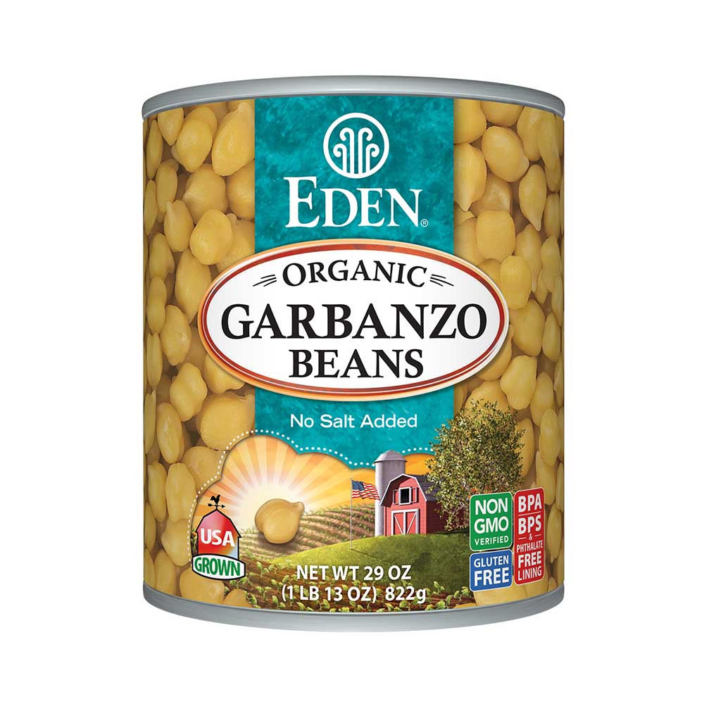 EDEN ORGANIC GARBANZO BEANS 822G