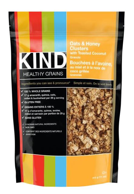 Kind Cinnamon Oat & Honey Clusters 312G