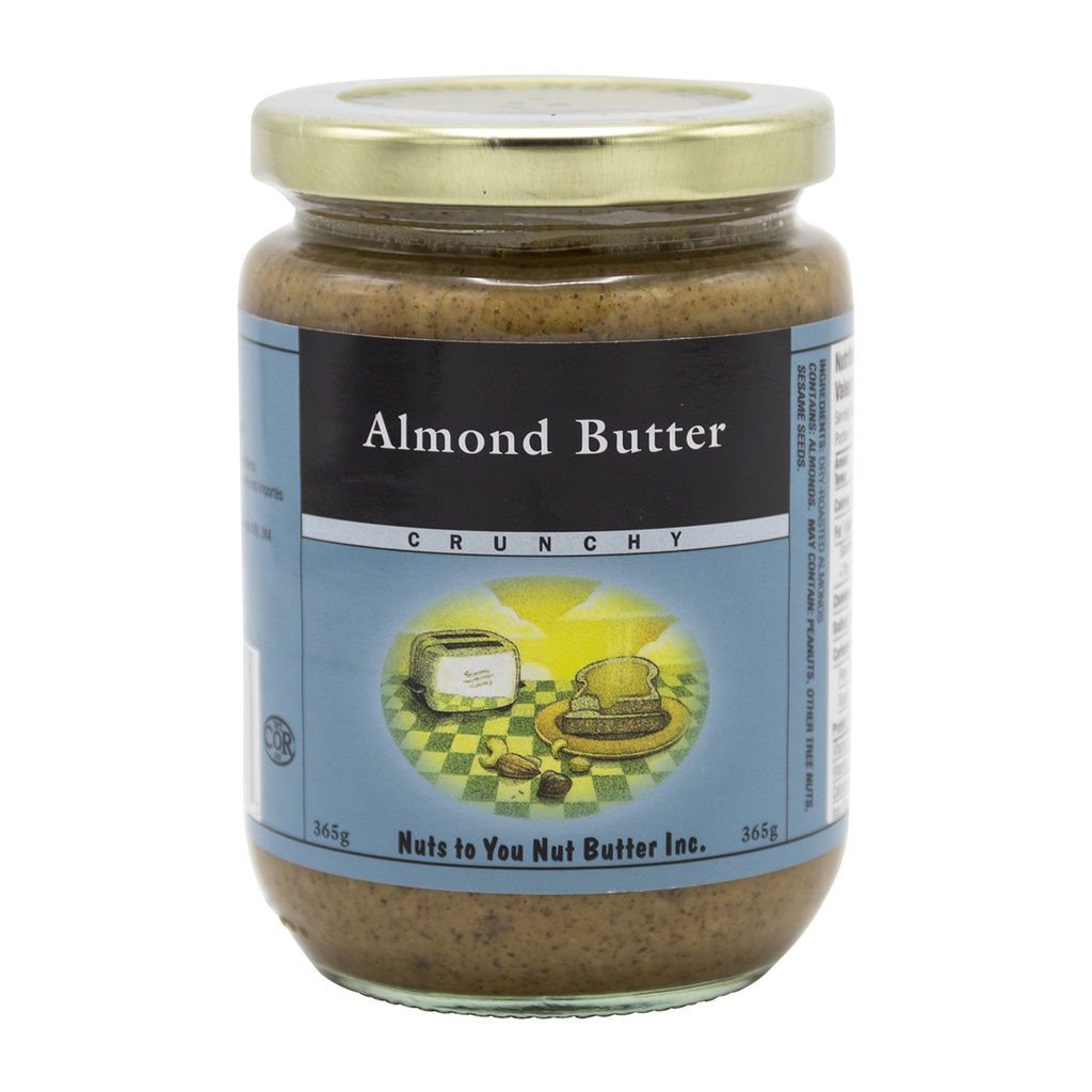 Nuts To You Crunchy Almond Butter 365G
