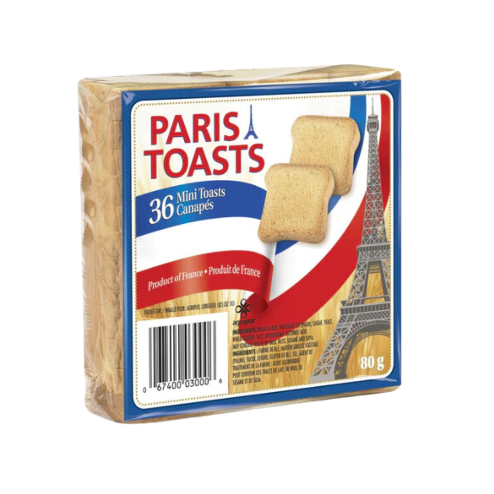 Paris Toasts 36 Mini Toasts 80G