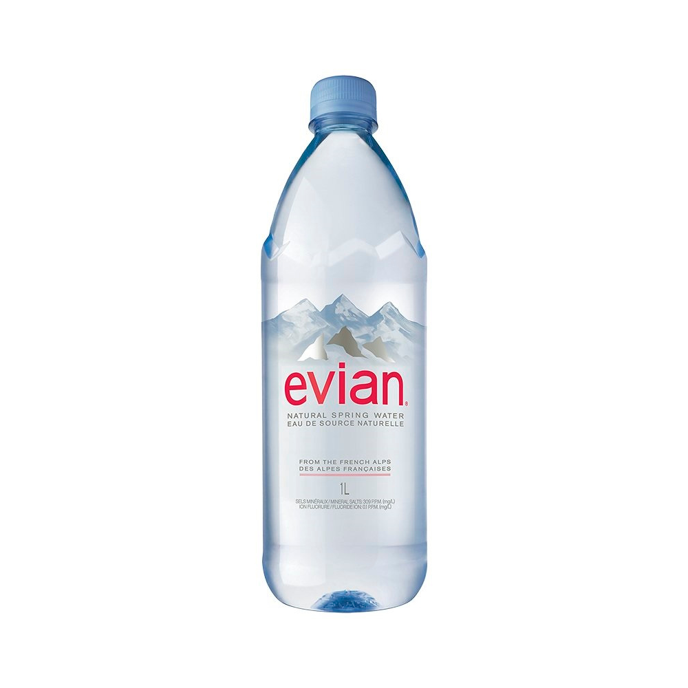 Evian Natural Spring Water 1L