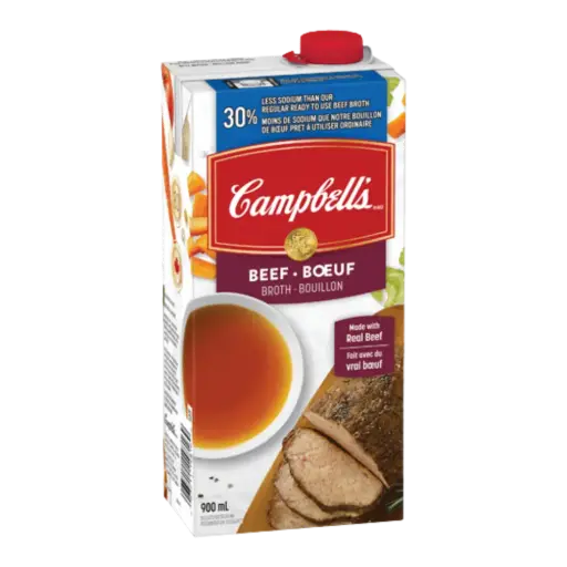 [55794] Campbell's 30% Less Sodium Beef Broth 900mL