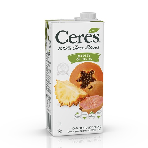 [55808] Ceres 100% Juice Blend Medley Of Fruits 1lt