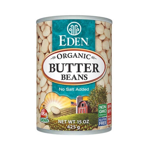 [55889] Eden Organic Butter Beans 425G
