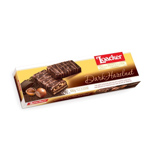 [56709] Loacker Gran Pasticceria Dark-Hazelnut 100G