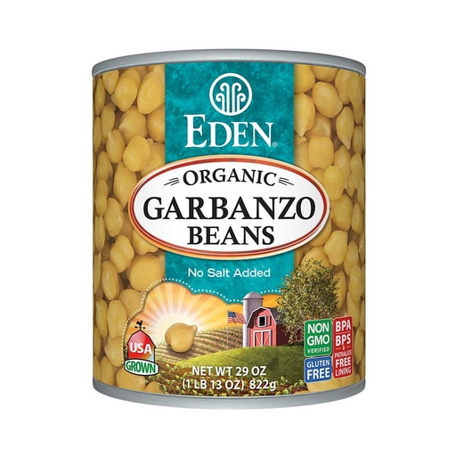 [57180] EDEN ORGANIC GARBANZO BEANS 822G