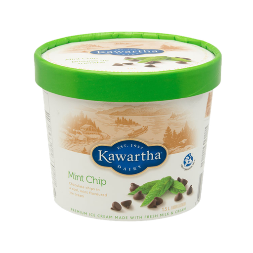 [57756] Kawartha Mint Chip Premium Ice Cream 1.5L