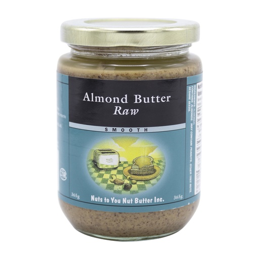 [57830] Nuts To You  Raw Smooth Almond Butter  365G