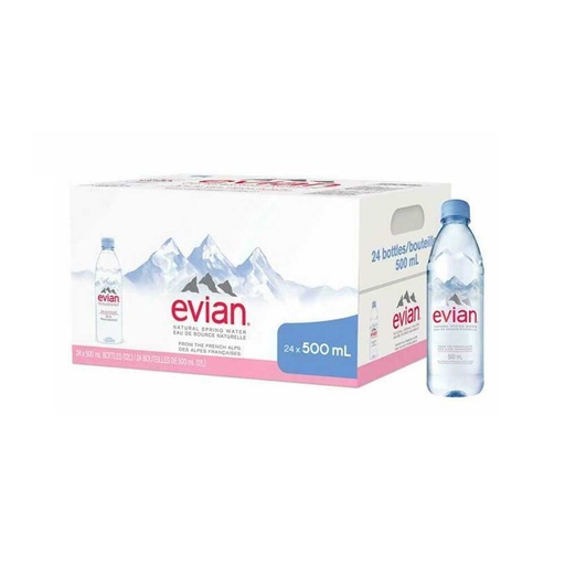 [58127] EVIAN WATER 500ML. 6PK  CASE