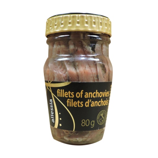 [61707] ALLESSIA ANCHOVY FILLETS 80G