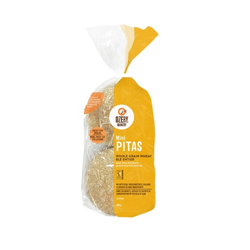 [65908] OZERY WHOLE GRAIN WHEAT MINI PITA