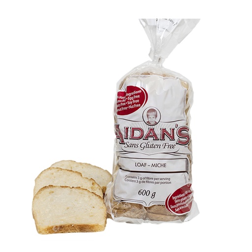 [66218] AIDAN’S GLUTEN FREE WHITE LOAF SLICED 600G