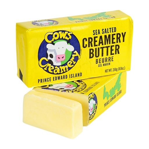 [67207] COWS CREAMERY SEA SALTED BUTTER 250 G