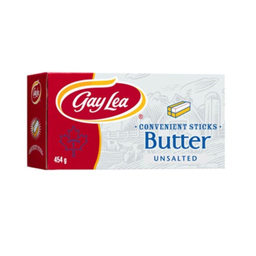 [67295] GAY LEA UNSALTED BUTTER STICKS 454g
