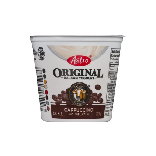 [67728] ASTRO 4% CAPPUCCINO BALKAN YOGURT 175G