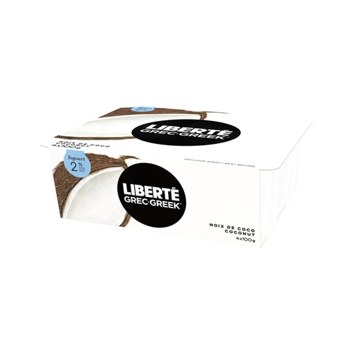 [67784] Liberte Coconut Greek Yogurt 4Pk
