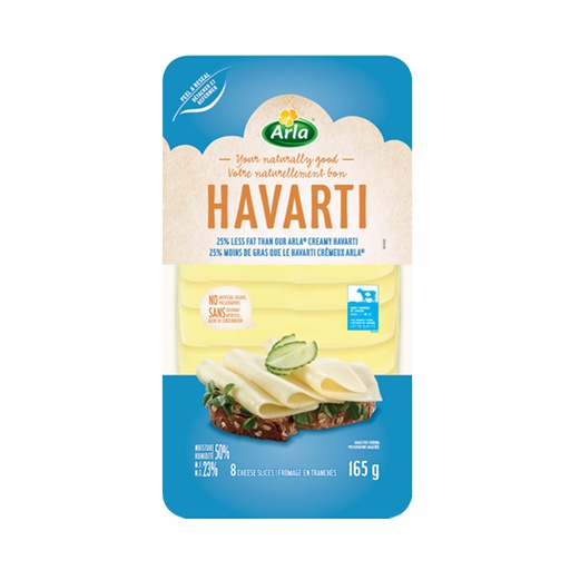 [67811] ARLA HAVARTI CHEESE SLICES 165G