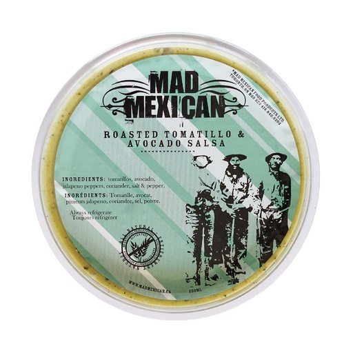 [68240] Mad Mexican Roasted Tomatillo & Avocado Salsa 250Ml