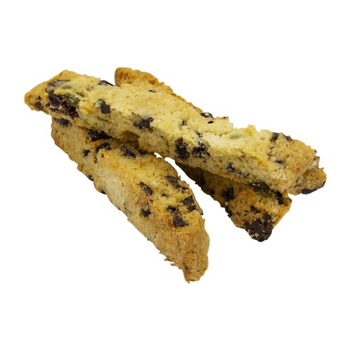 [75872] Leah Leah's Chocolate Cranberry Pistachio Biscotti 1ea