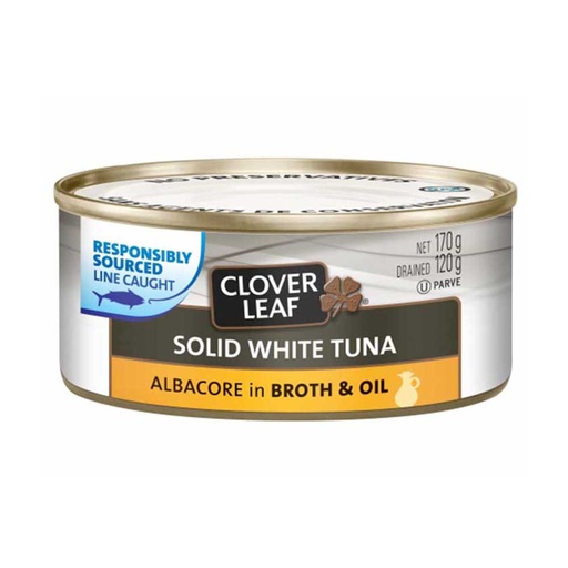 [84061] CLOVERLEAF TUNA IN BROTH & OIL 170G
