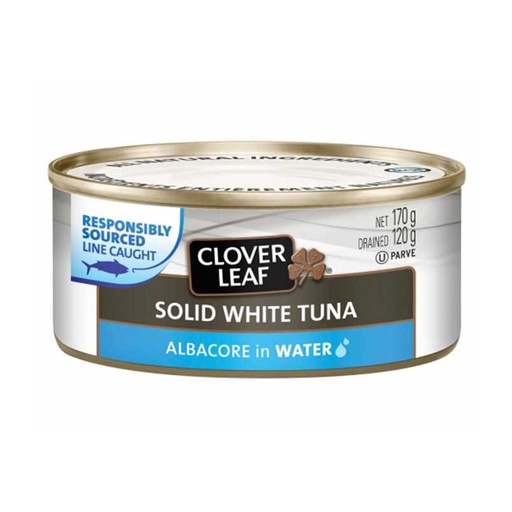 [84065] CLOVERLEAF WHITE TUNA SOLID IN WATER 170G