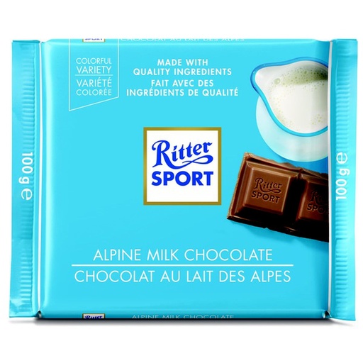 [84463] RITTER ALPINE MILK CHOC