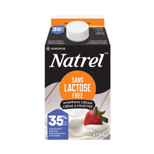 [85129] NATREL LACTOSE FREE WHIPPING CREAM 473ML