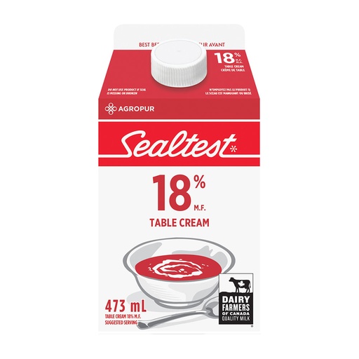 [85167] SEALTEST 18% CREAM 473ML