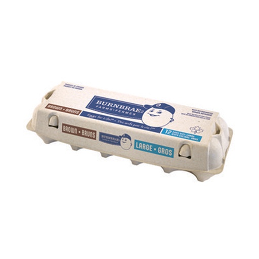 [86601] BURNB LARGE BROWN EGGS 12 pack