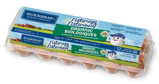 [86610] BURNBrae NATUREGG ORGanic MEDium eggs 12 pack                              ggs 12 pack