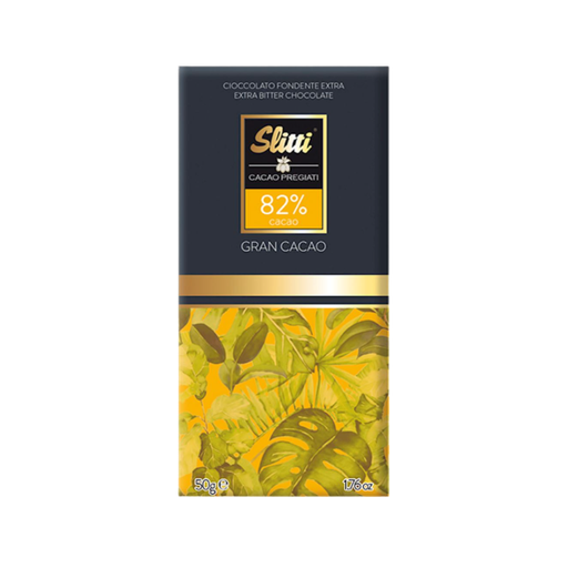 [92345] SLITTI GRAN CACAO, 82% COCOA CHOCOLATE BAR