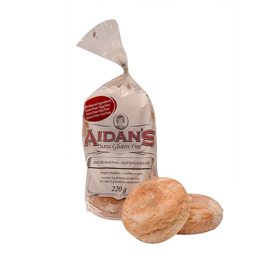 [92359] AIDAN'S GLUTEN FREE ENGLISH MUFFINS 4 PK
