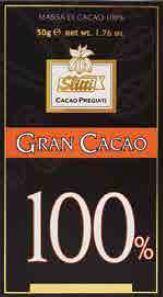 [92384] SLITTI GRAN CACAO, 100% COCOA CHOCOLATE BAR