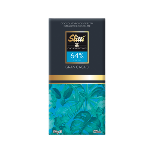 [92388] SLITTI GRAN CACAO, 64% COCOA CHOCOLATE BAR