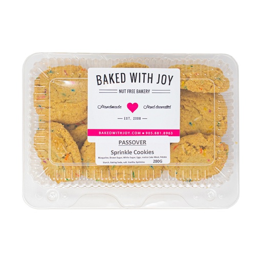 [119101] Baked With Joy Passover Sprinkle Cookies 1ea